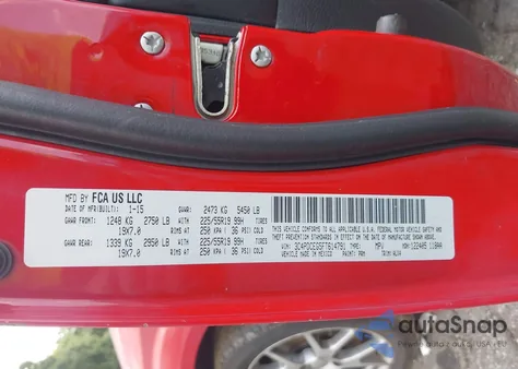2015 Dodge Journey R/T from USA, damaged, VIN 3C4PDCEG5FT614791